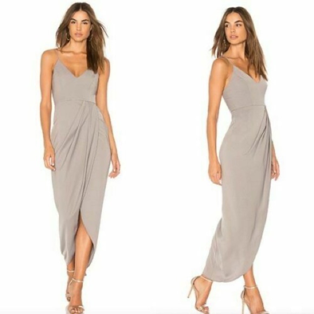 Shona Joy Core Cocktail Dress- Oyster